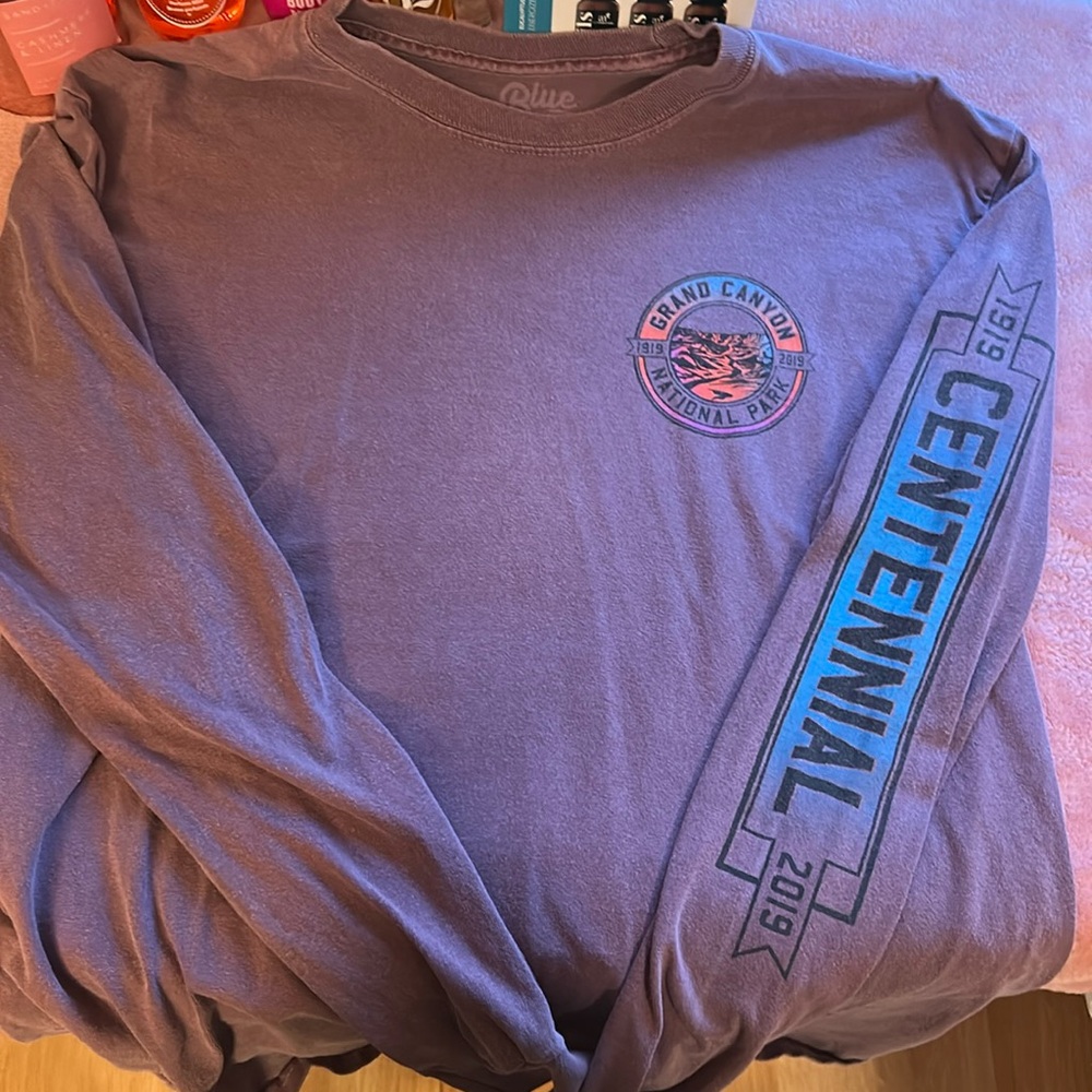 Grand Canyon 
Long sleeve 
Slightly used
Purple